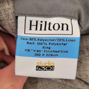 NEW Hilton KING Duvet Cover